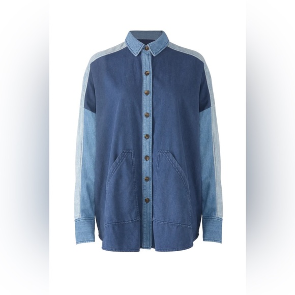 Free People Superstar Chambray Shirt - Picture 2 of 5